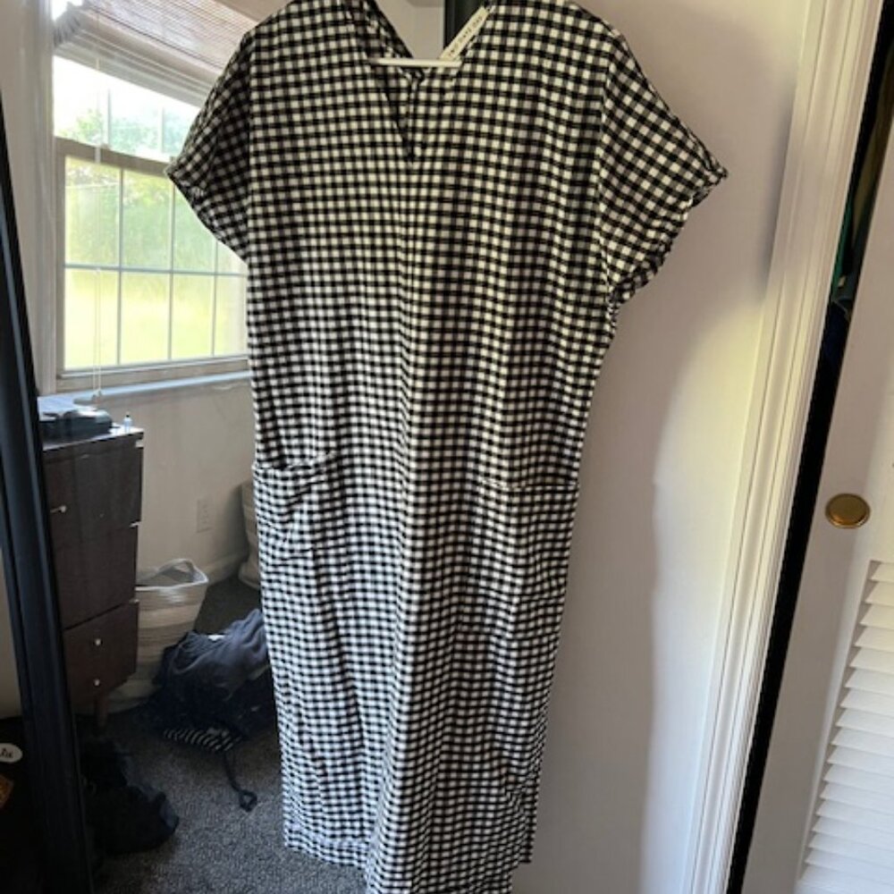 Haruko Linen Gingham Dress